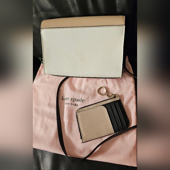 Kate Spade Madison Colorblock Convertible Crossbody Clutch Wallet & Dustbag EUC - Picture 7 of 15